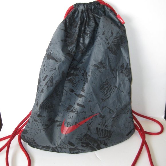 Nike Graphic Gymsack - Black  w red strings - Picture 1 of 6